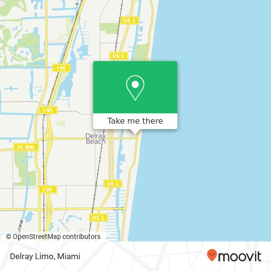 Delray Limo map