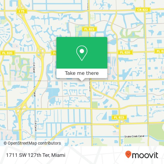 1711 SW 127th Ter map