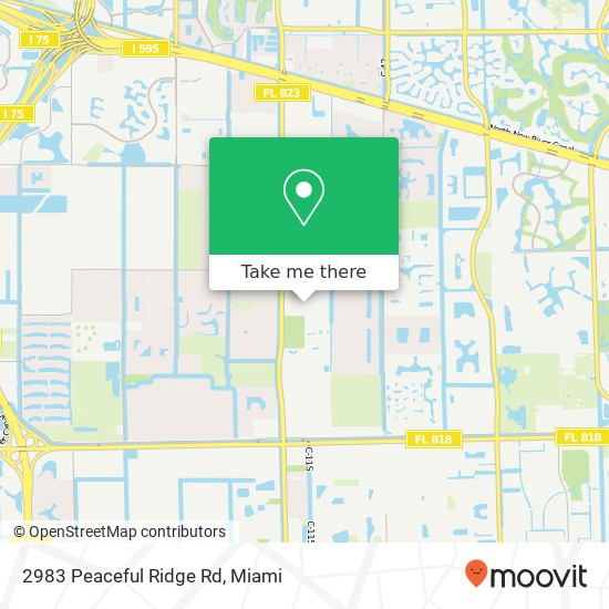 Mapa de 2983 Peaceful Ridge Rd