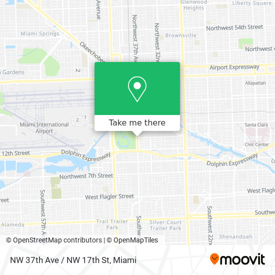 Mapa de NW 37th Ave / NW 17th St