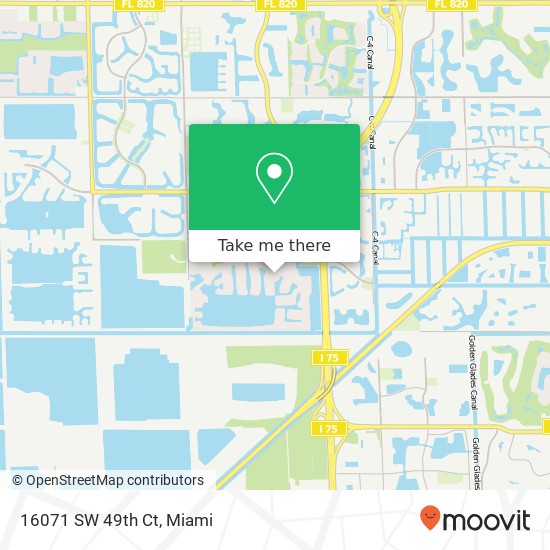 16071 SW 49th Ct map