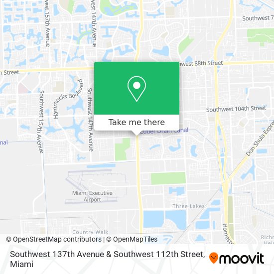 Southwest 137th Avenue & Southwest 112th Street map