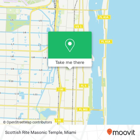 Scottish Rite Masonic Temple map