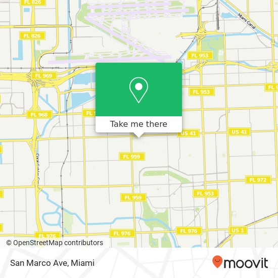 Mapa de San Marco Ave