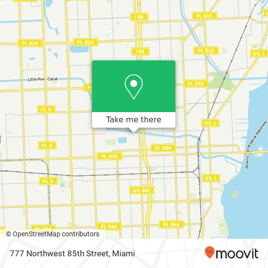 777 Northwest 85th Street map