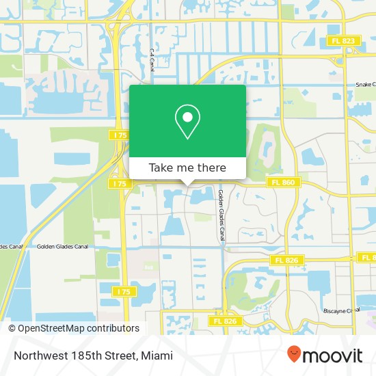 Northwest 185th Street map