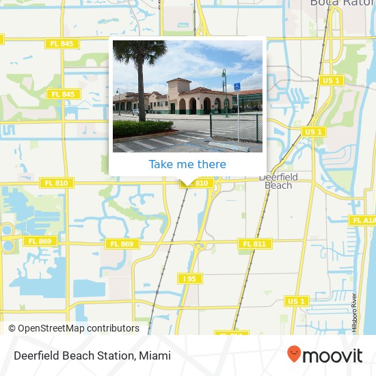 Mapa de Deerfield Beach Station