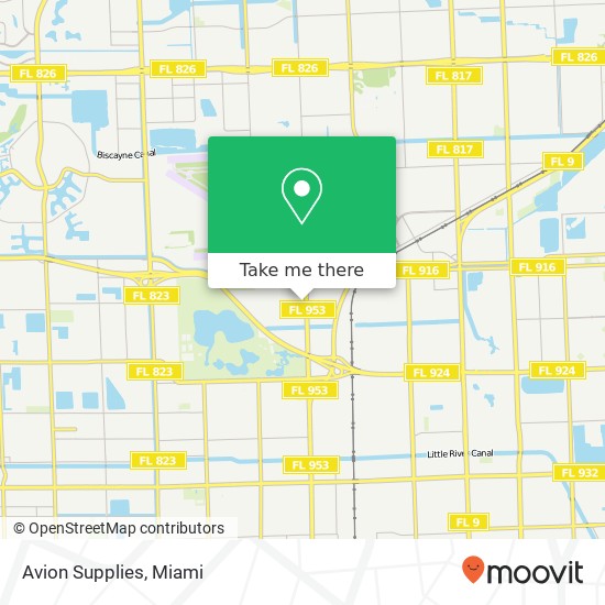 Avion Supplies map