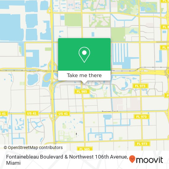 Mapa de Fontainebleau Boulevard & Northwest 106th Avenue