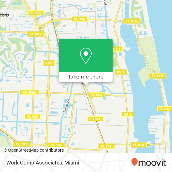 Work Comp Associates map