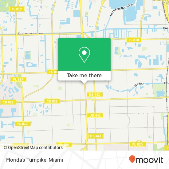 Mapa de Florida's Turnpike