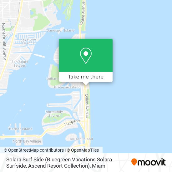 Mapa de Solara Surf Side (Bluegreen Vacations Solara Surfside, Ascend Resort Collection)