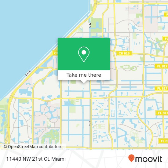 11440 NW 21st Ct map
