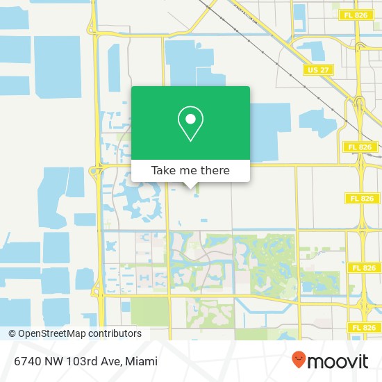 6740 NW 103rd Ave map