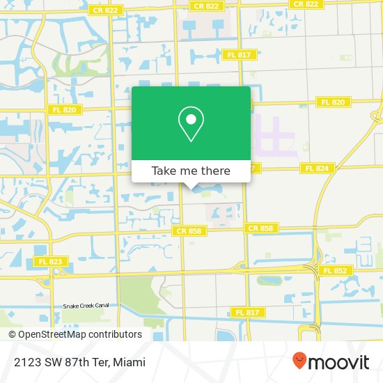 2123 SW 87th Ter map