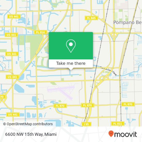 Mapa de 6600 NW 15th Way