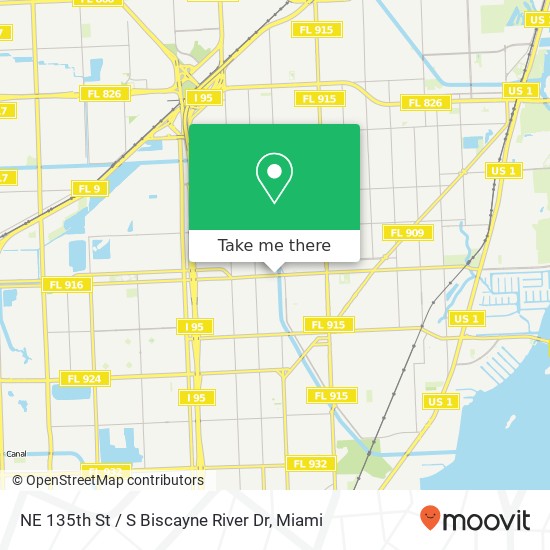 NE 135th St / S Biscayne River Dr map