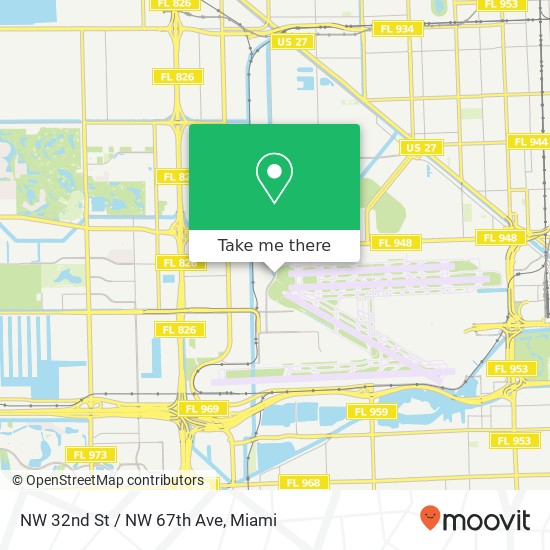 NW 32nd St / NW 67th Ave map