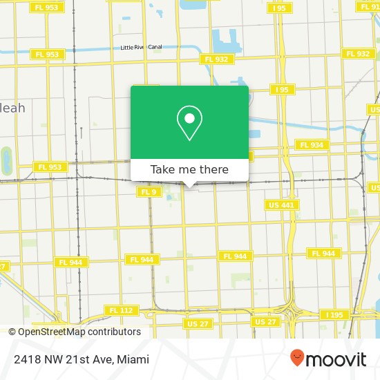 2418 NW 21st Ave map