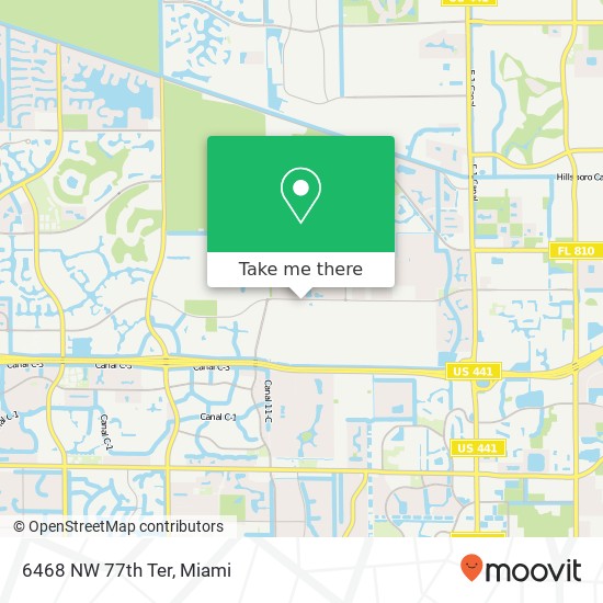 6468 NW 77th Ter map