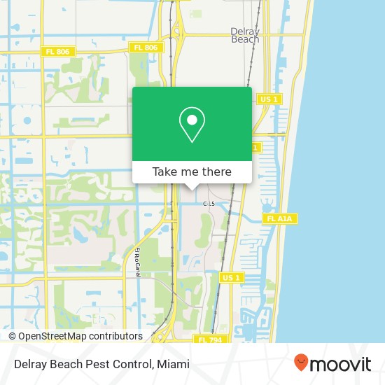 Delray Beach Pest Control map