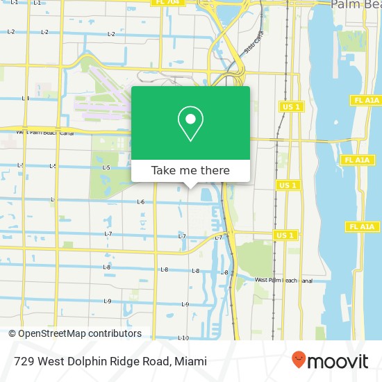 Mapa de 729 West Dolphin Ridge Road