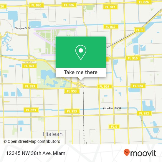 Mapa de 12345 NW 38th Ave