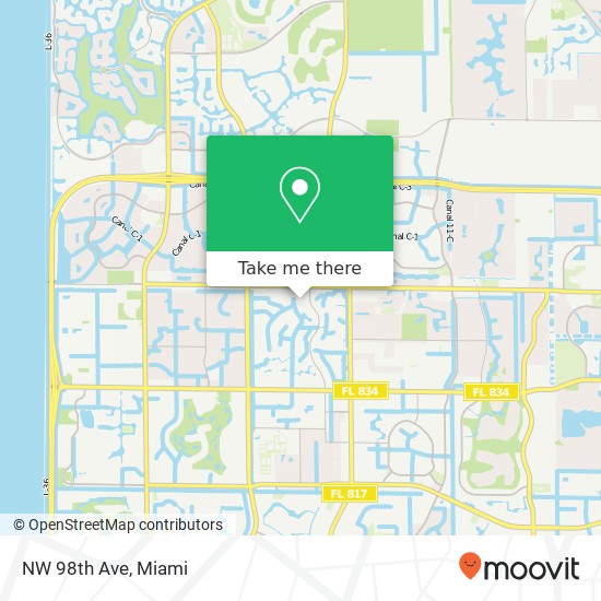 NW 98th Ave map