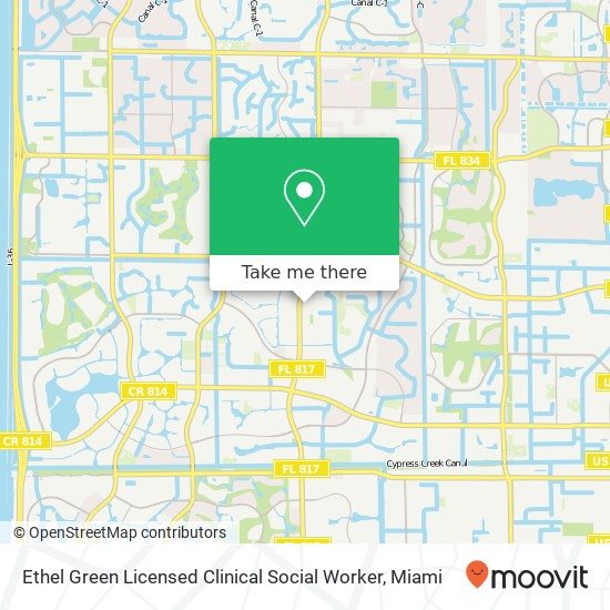 Ethel Green Licensed Clinical Social Worker map