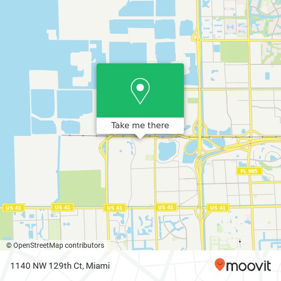 Mapa de 1140 NW 129th Ct