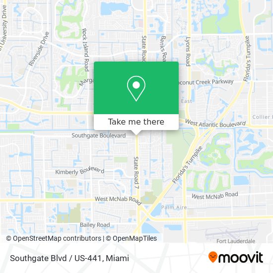 Mapa de Southgate Blvd / US-441