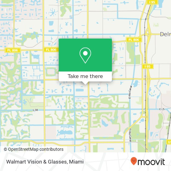 Mapa de Walmart Vision & Glasses