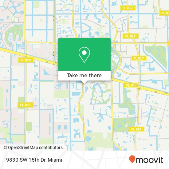 9830 SW 15th Dr map