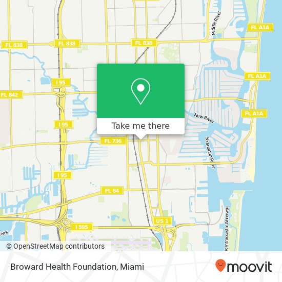 Broward Health Foundation map
