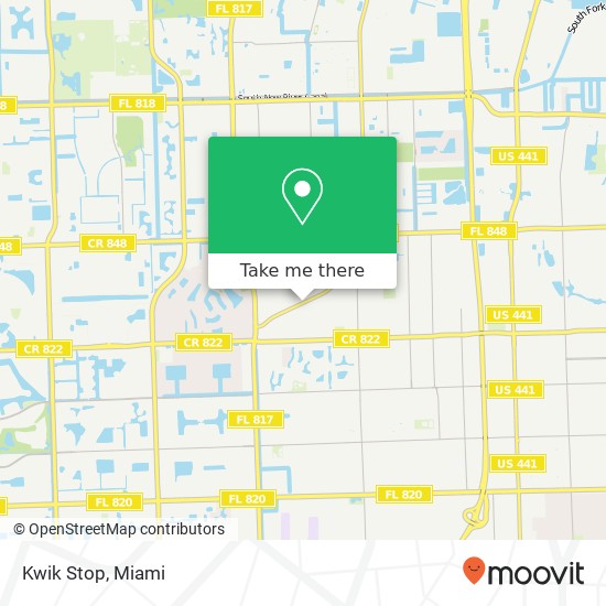 Mapa de Kwik Stop