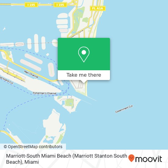 Marriott-South Miami Beach map