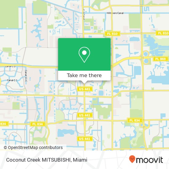 Coconut Creek MITSUBISHI map