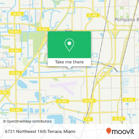 Mapa de 6721 Northwest 16th Terrace
