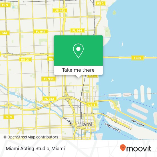 Miami Acting Studio map