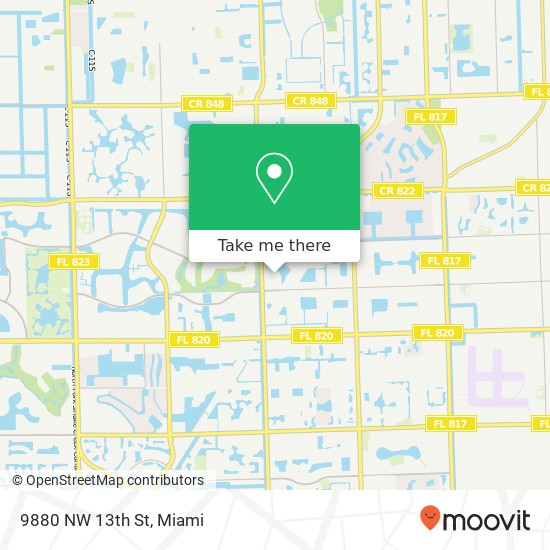 9880 NW 13th St map