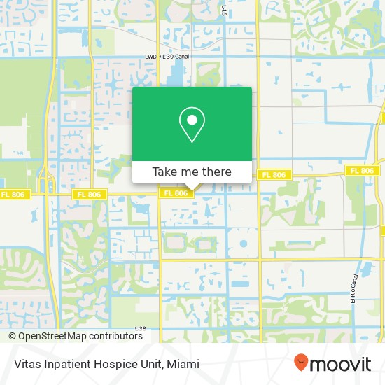 Mapa de Vitas Inpatient Hospice Unit