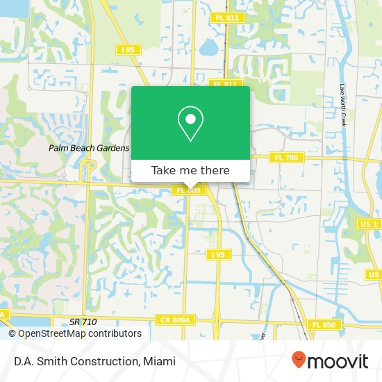 Mapa de D.A. Smith Construction