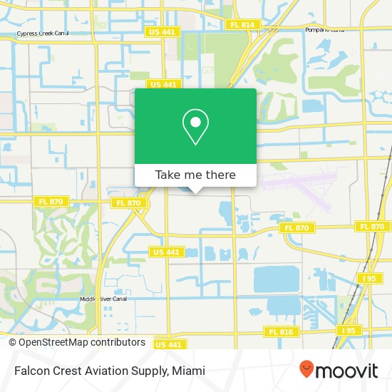 Falcon Crest Aviation Supply map