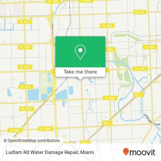 Ludlam Rd Water Damage Repair map