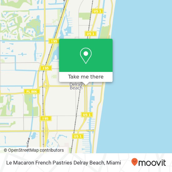 Le Macaron French Pastries Delray Beach map