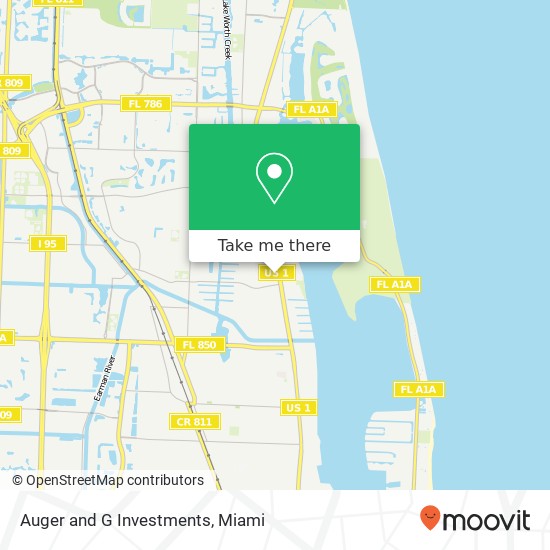 Auger and G Investments map