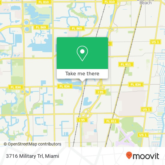 3716 Military Trl map