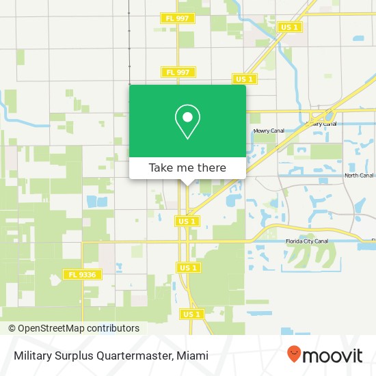 Mapa de Military Surplus Quartermaster