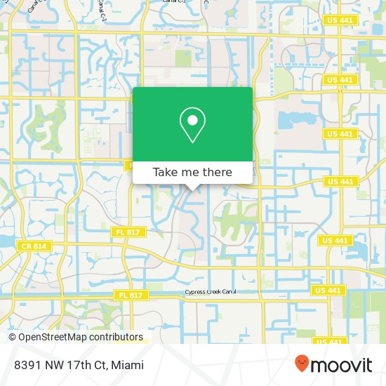 8391 NW 17th Ct map