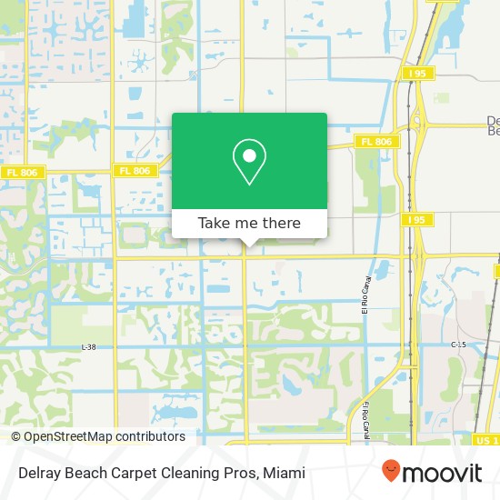 Delray Beach Carpet Cleaning Pros map